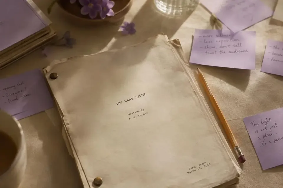 吃瓜网911 实锤来了 配图：实锤：剧本边角写满笔记，她把每一场戏都拆成了小纸条